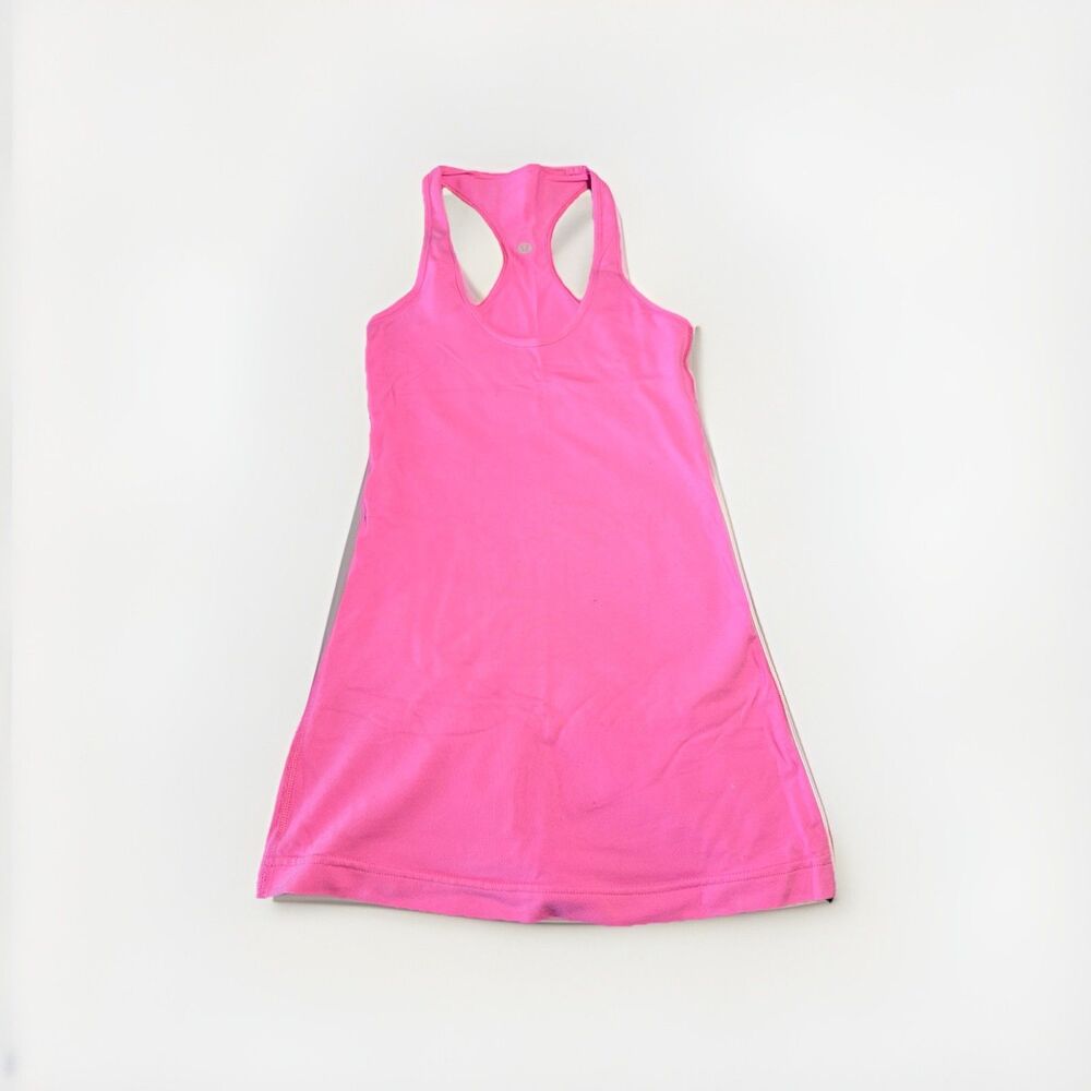 Lululemon Cool Racerback Tank Top Pink Athletic Yoga Sleeveless Womens 4